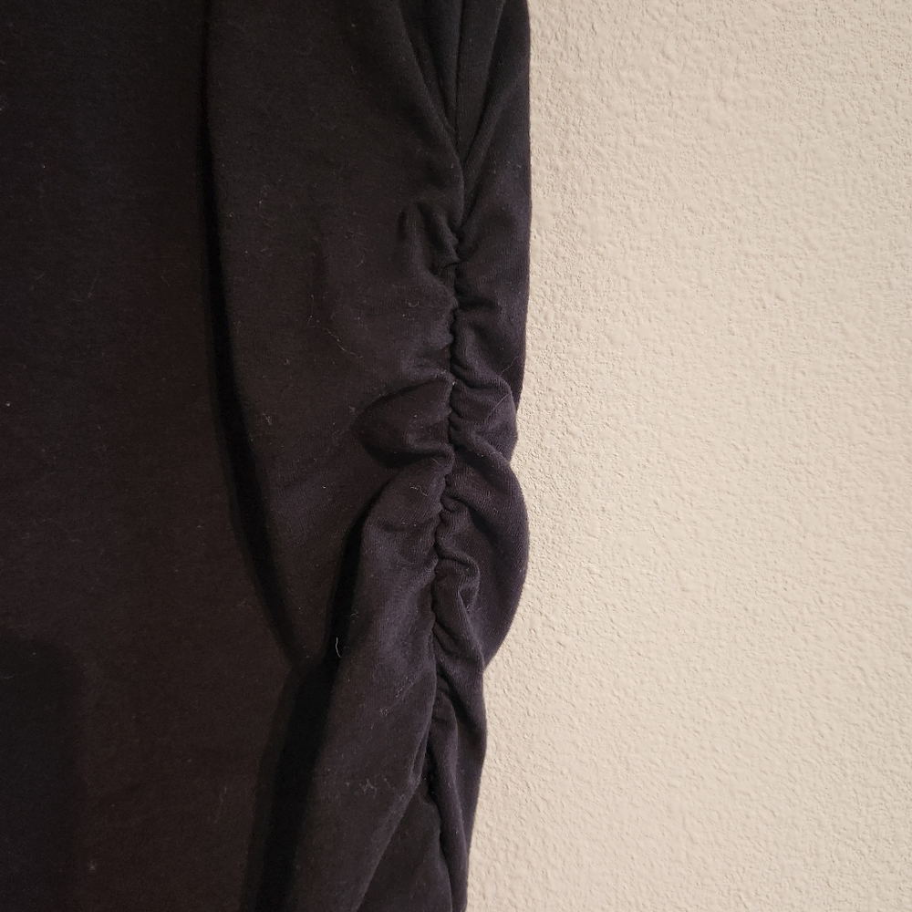 Isabel Maternity by Ingrid & Isabel Classic Black Midi Dress Size Large - Picture 3 of 5